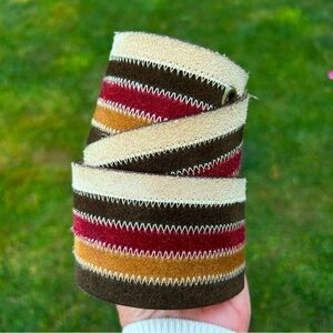 Saks Fifth Ave Genuine Leather Wide Multicolor Belt